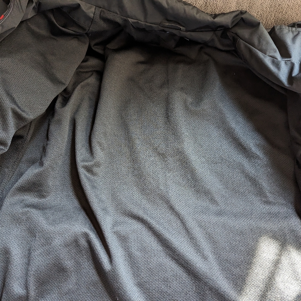 Tommy Hilfiger Red Black Zip Up Soft Shell Windbr… - image 4